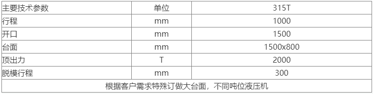 不銹鋼水槽拉伸成型液壓機(jī)參數(shù)